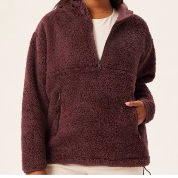 Girlfriend Collective Recycled Half-Zip Hoodie XXL, GUC - Picture 1 of 11